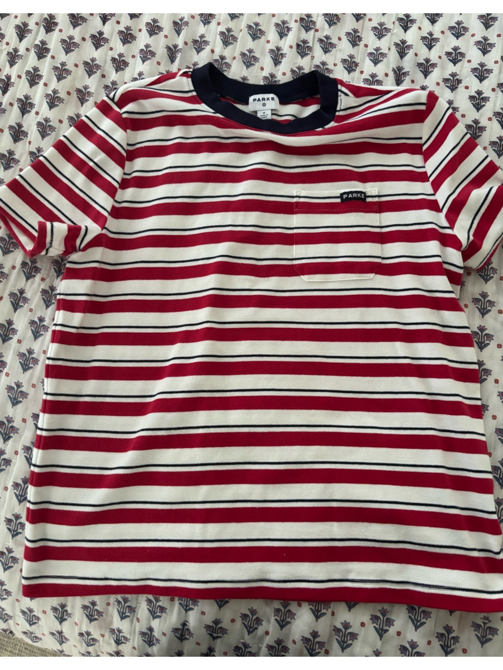Parke x Target red stripe tee